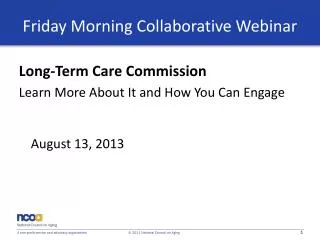Friday Morning Collaborative Webinar
