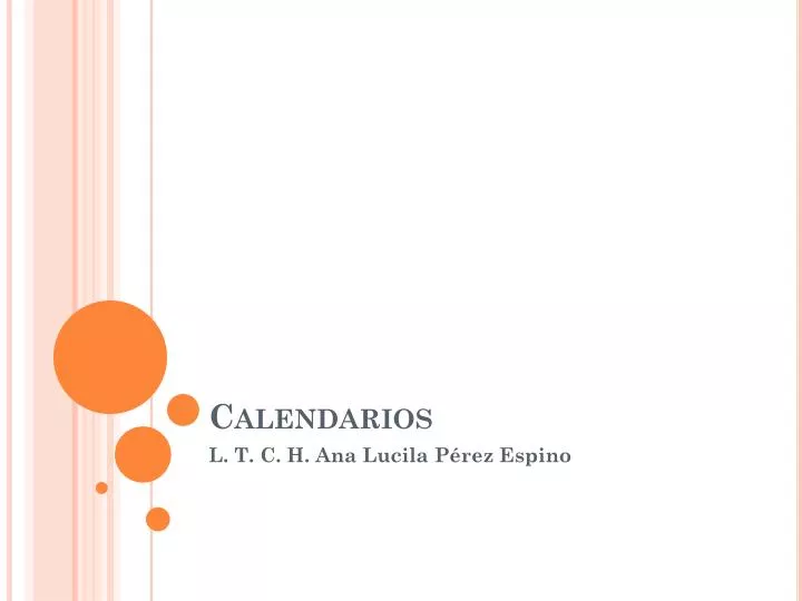 calendarios