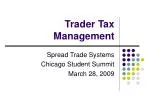 Trader Tax Management - slide 1
