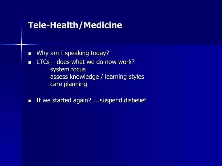 tele health medicine