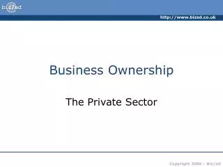 Business Ownership