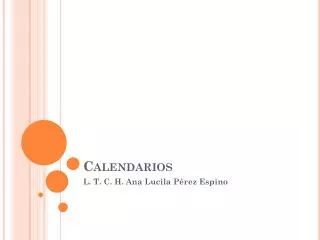 Calendarios