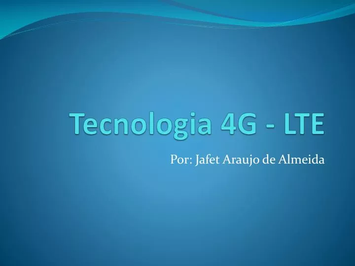 tecnologia 4g lte