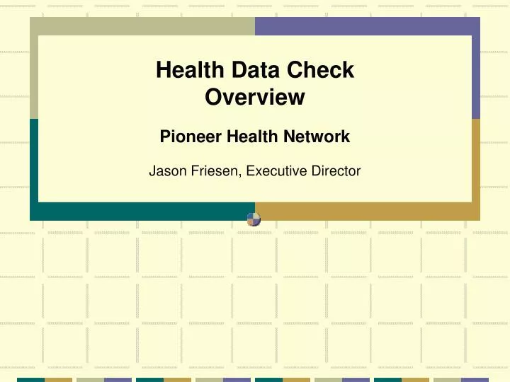 health data check overview