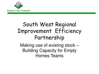 South West Regional Improvement Efficiency Partnership