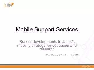 Mobile Support Services
