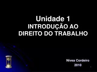 unidade 1 introdu o ao direito do trabalho