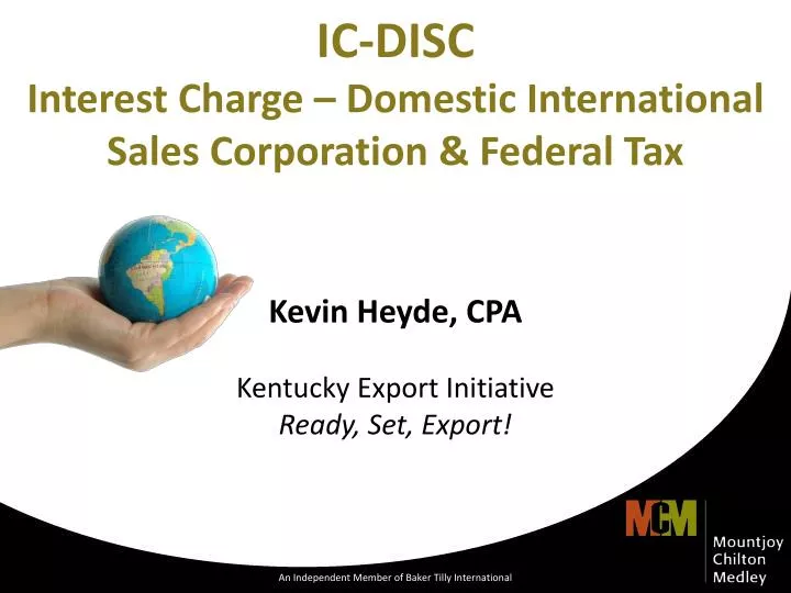 ic disc interest charge domestic international sales corporation federal tax