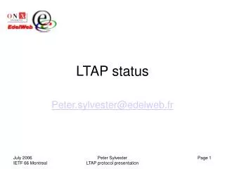 LTAP status