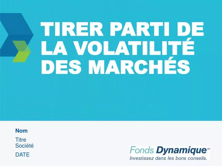 tirer parti de la volatilit des march s