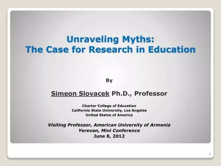 unraveling myths the case for research in education