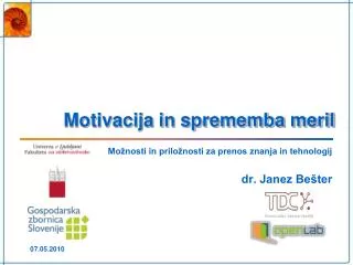 motivacija in sprememba meril