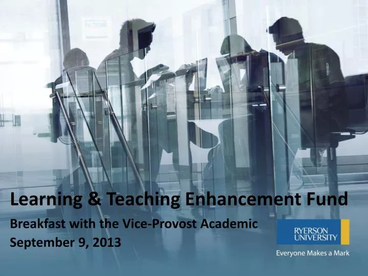 learning teaching enhancement fund