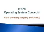 IT320 Operating System Concepts - slide 1