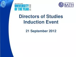 Directors of Studies Induction Event