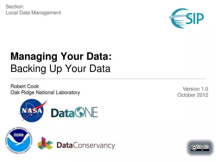 managing your data backing up your data