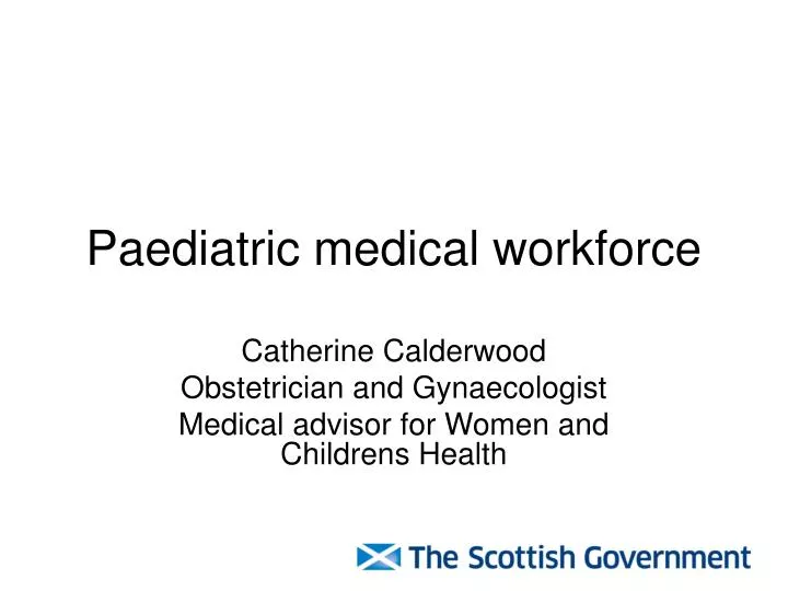 paediatric medical workforce