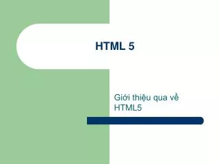 html 5