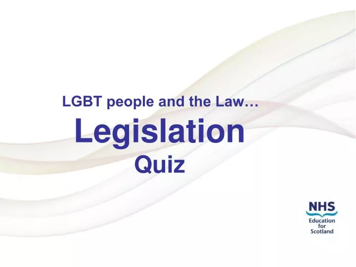 lgbt people and the law legislation quiz