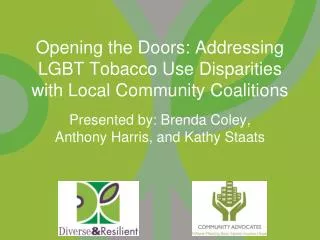 Opening the Doors: Addressing LGBT Tobacco Use Disparities with Local Community Coalitions