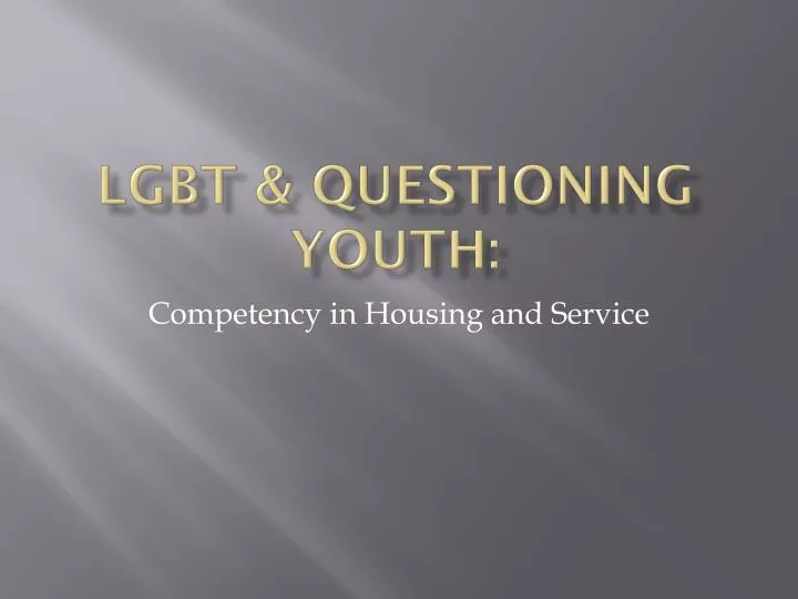 lgbt questioning youth