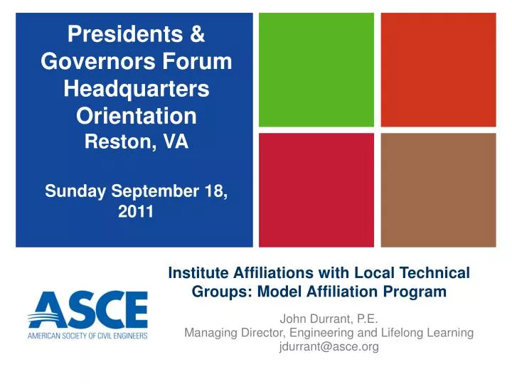 institute affiliations with local technical groups model affiliation program