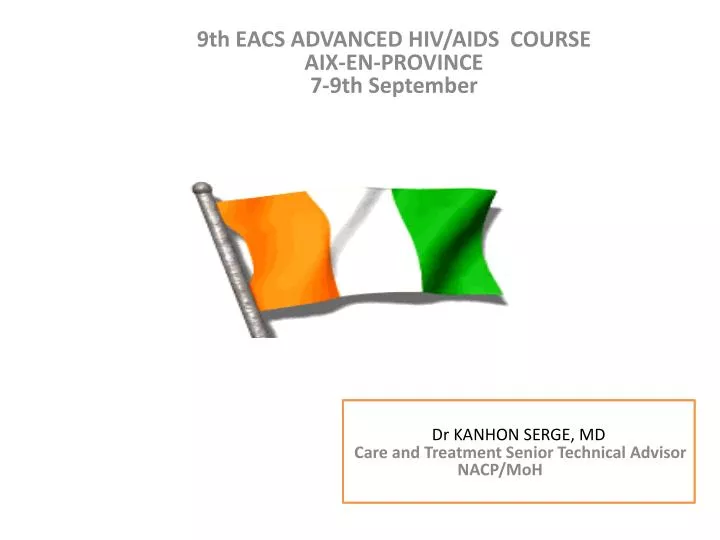 9th eacs advanced hiv aids course aix en province 7 9th september