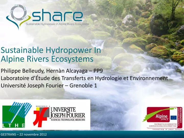 sustainable hydropower in alpine rivers ecosystems