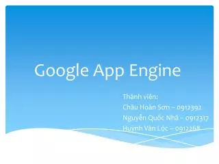 google app engine