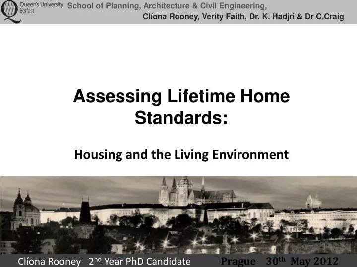 assessing lifetime home standards housing and the living environment