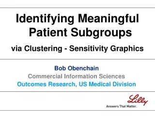 Identifying Meaningful Patient Subgroups via Clustering - Sensitivity Graphics