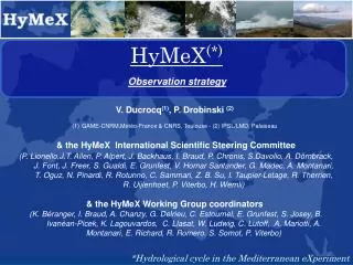 HyMeX (*)