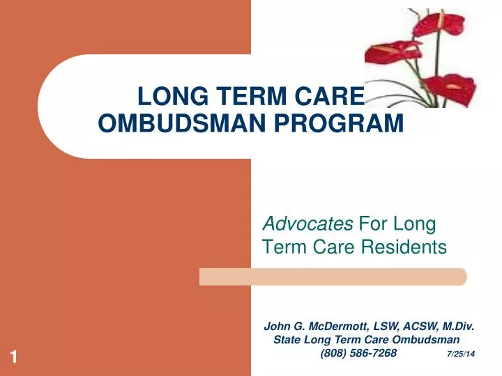 long term care ombudsman program