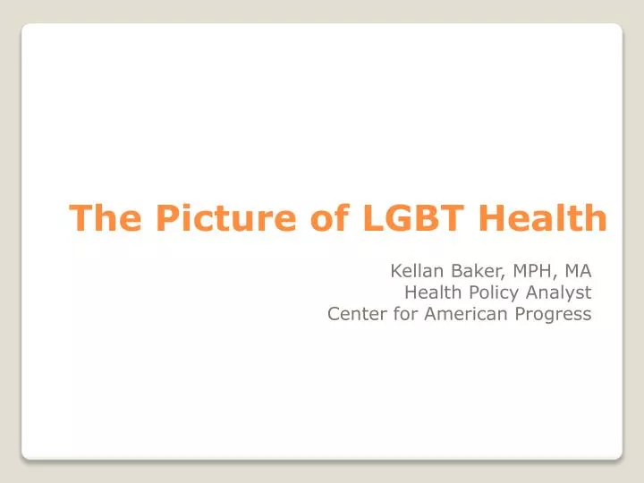 the picture of lgbt health