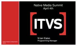 Native Media Summit April 4th