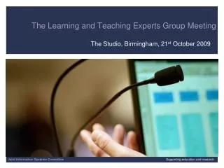 The Learning and Teaching Experts Group Meeting