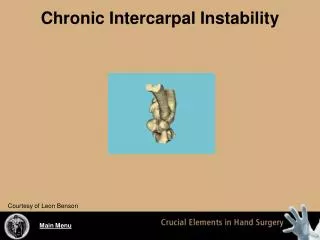 Chronic Intercarpal Instability