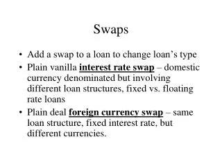 Swaps