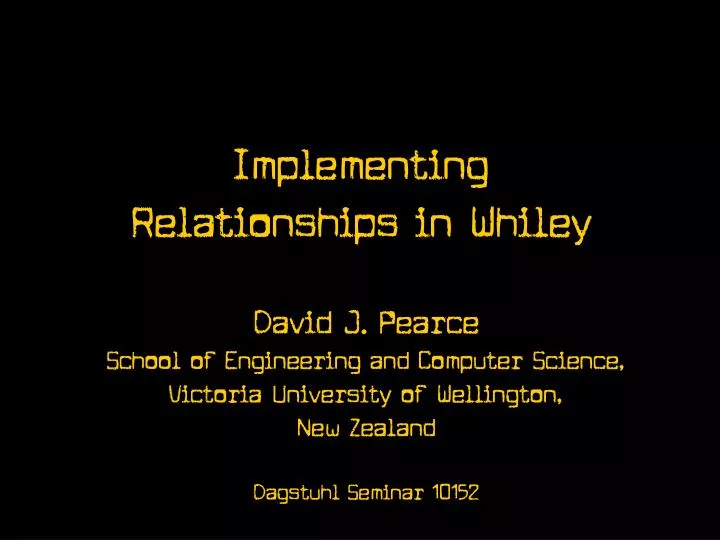 implementing relationships in whiley