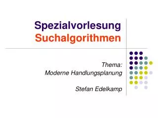 spezialvorlesung suchalgorithmen