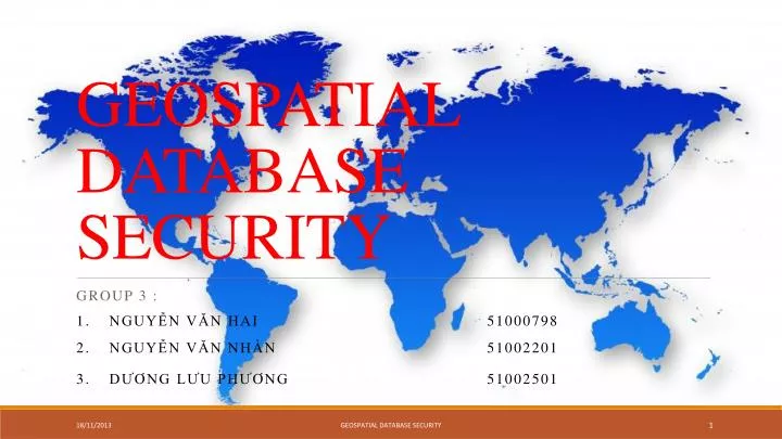 geospatial database security