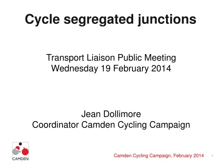 cycle segregated junctions