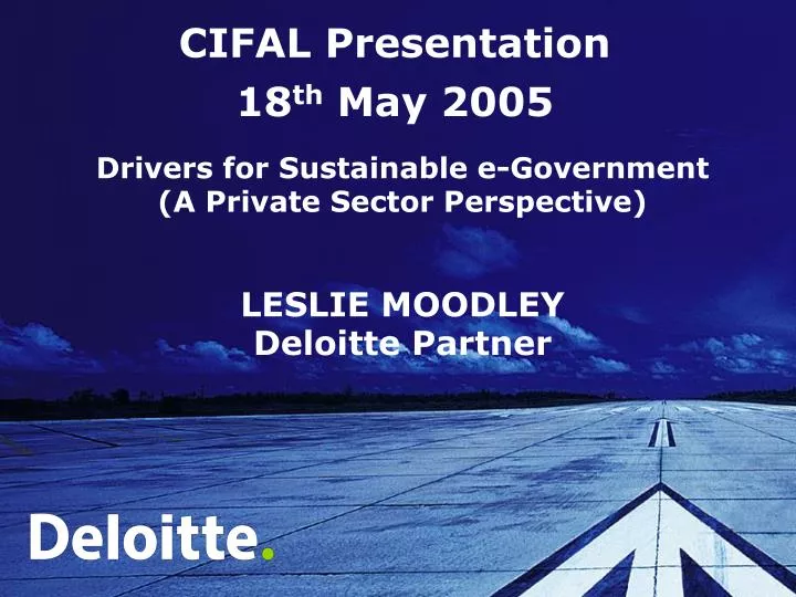 cifal presentation 18 th may 2005