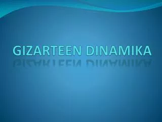 gizarteen dinamika