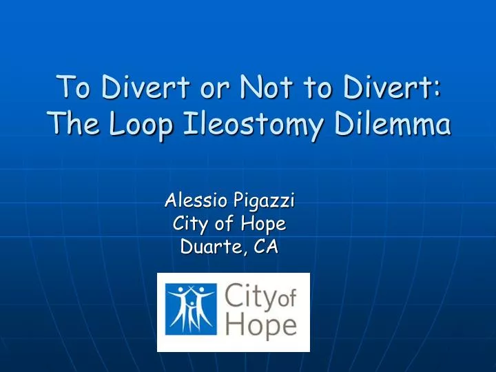 to divert or not to divert the loop ileostomy dilemma