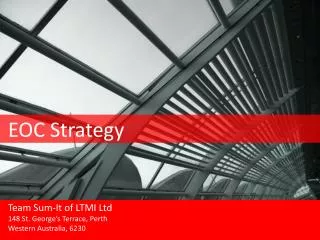 EOC Strategy