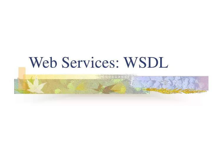 web services wsdl