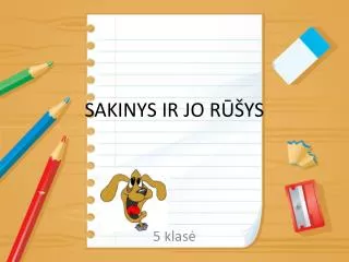 sakinys ir jo r ys