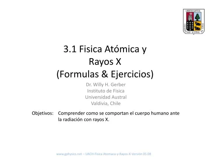 3 1 fisica at mica y rayos x formulas ejercicios