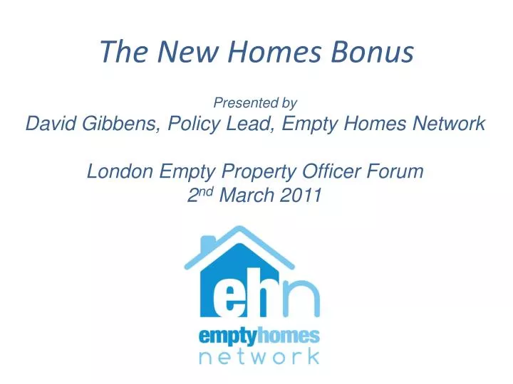 the new homes bonus